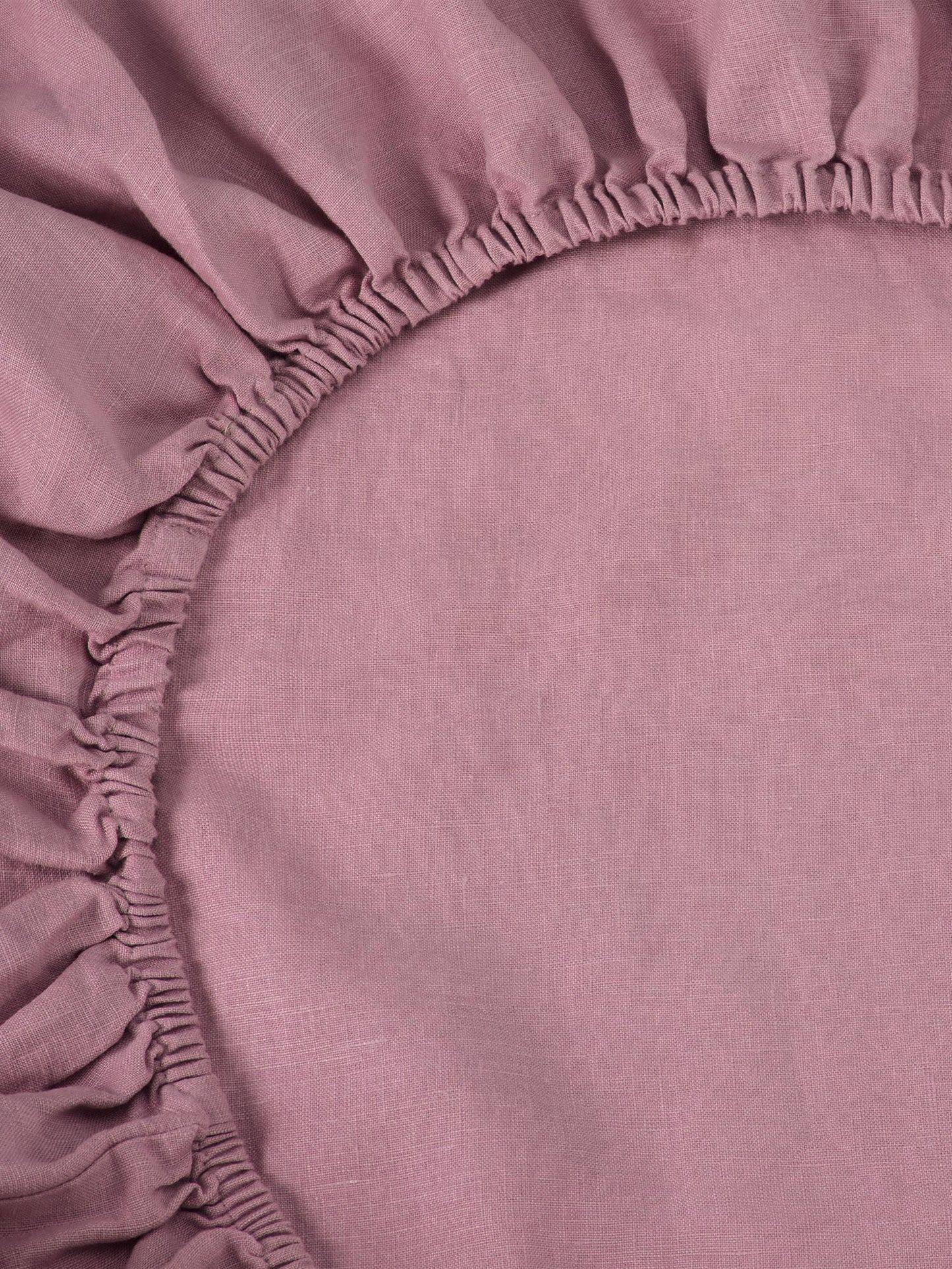 Raspberry 100% Linen Fitted Sheet