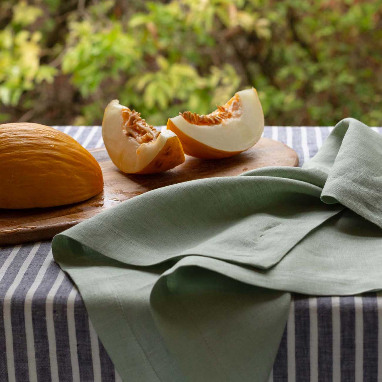 Sage Green 100% Linen Napkins Set of 4