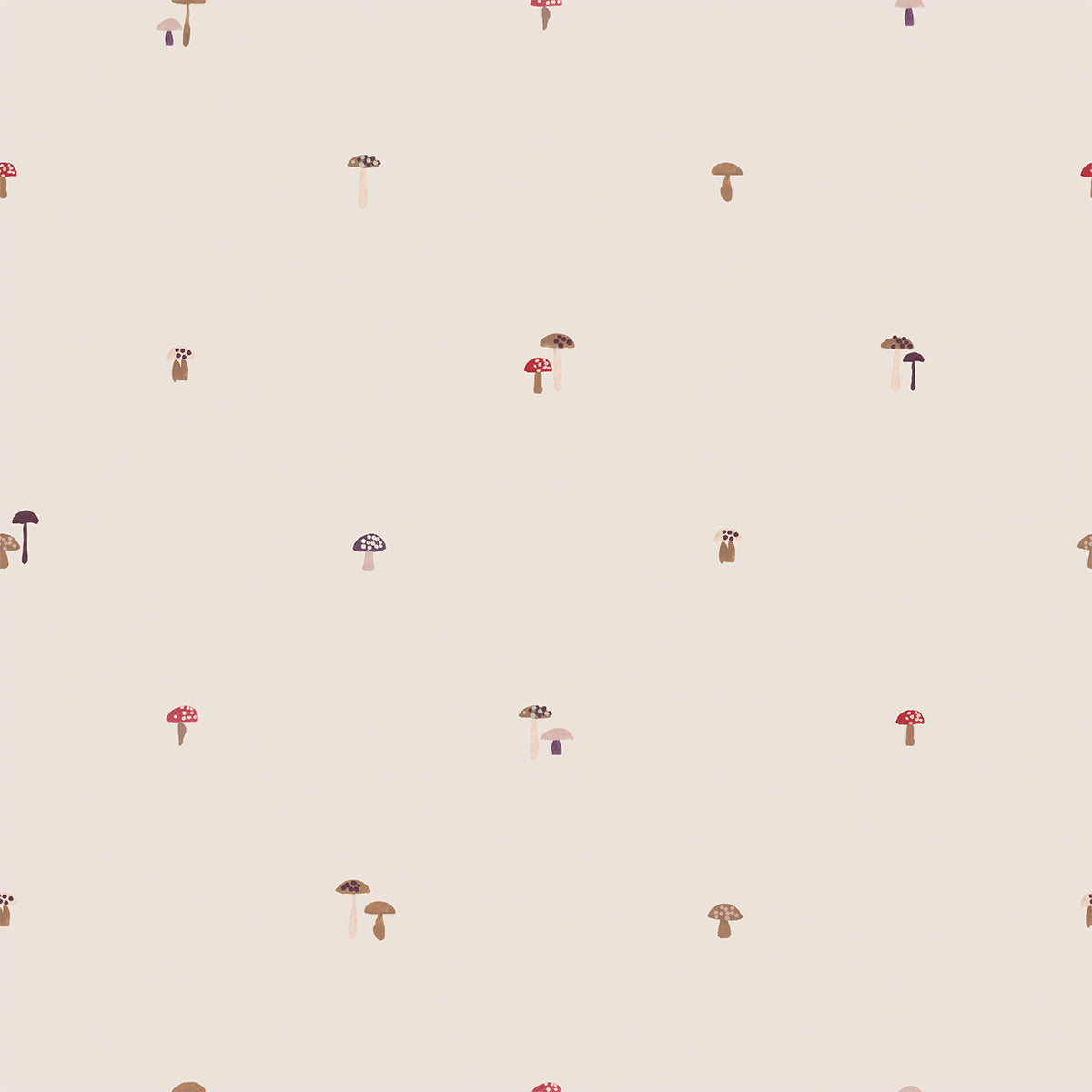 Cream Mushrooms Wallpaper