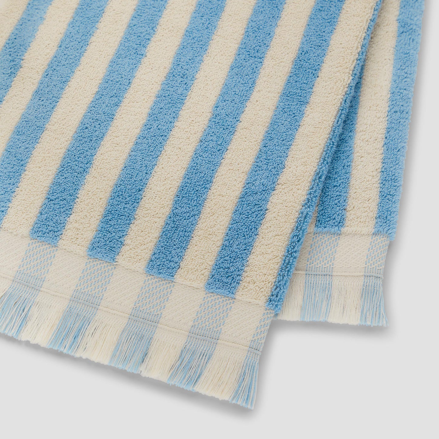 Coastal Blue Pembroke Stripe Cotton Towels