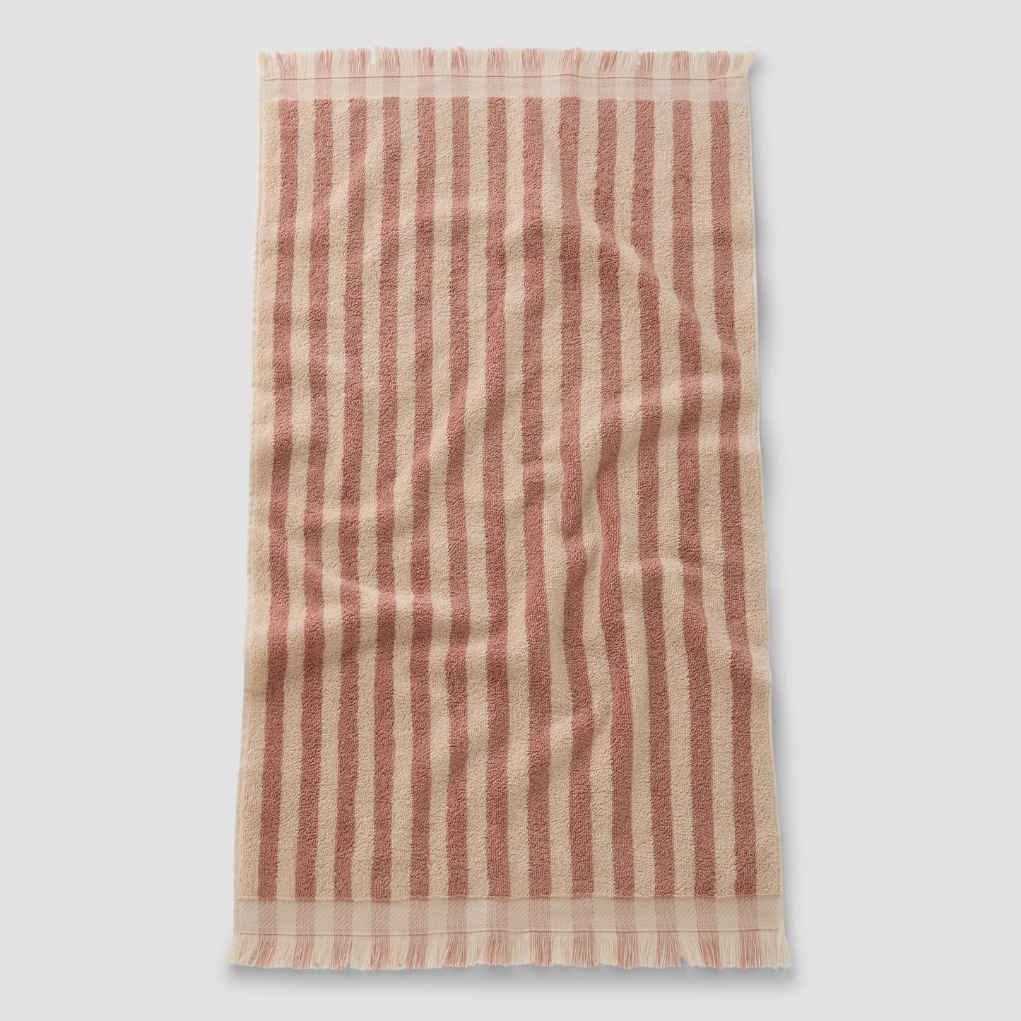 Sand Shell Pembroke Stripe Cotton Towels