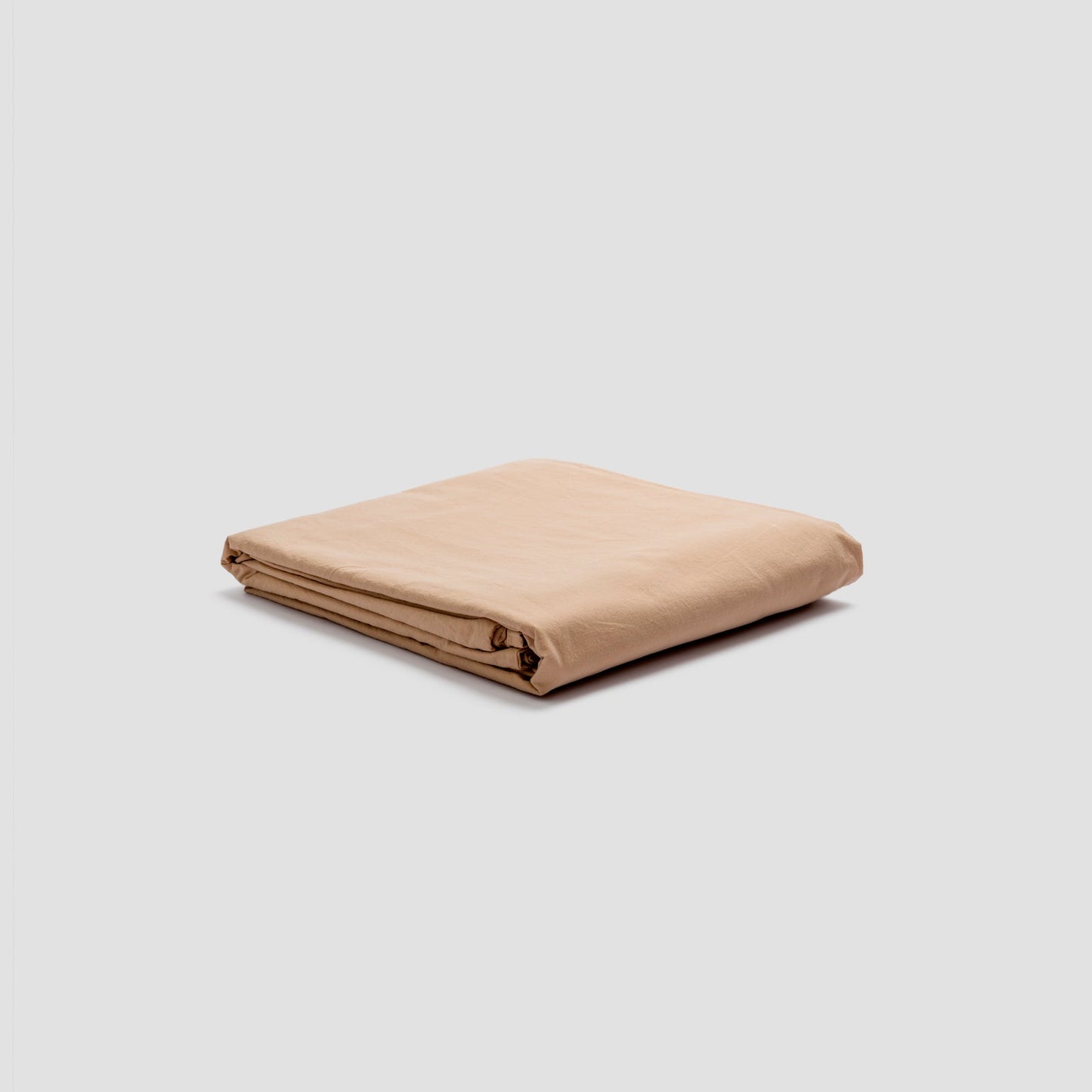 Cafe au Lait Washed Cotton Percale Duvet Cover