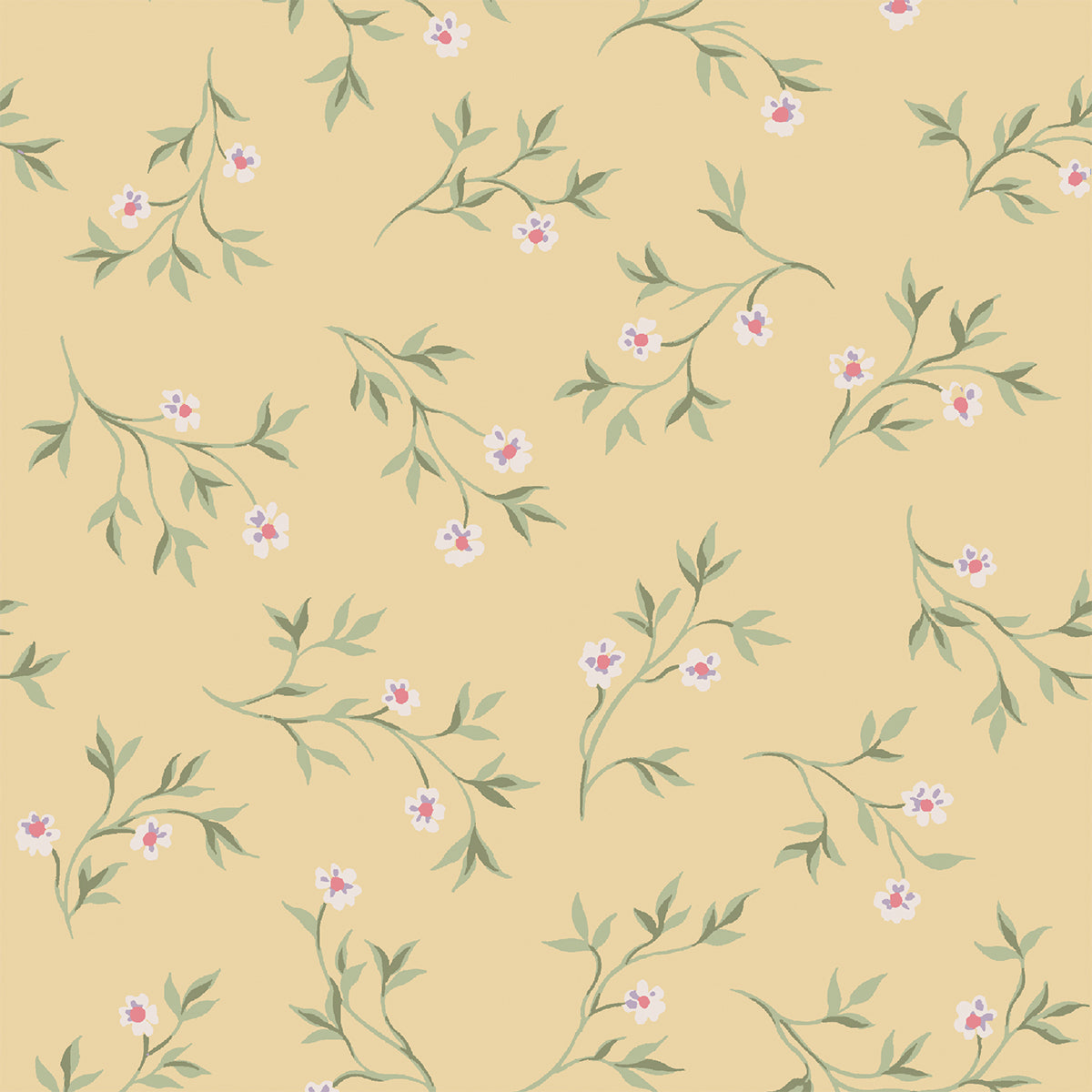Chamomile Yellow Spring Sprig Wallpaper