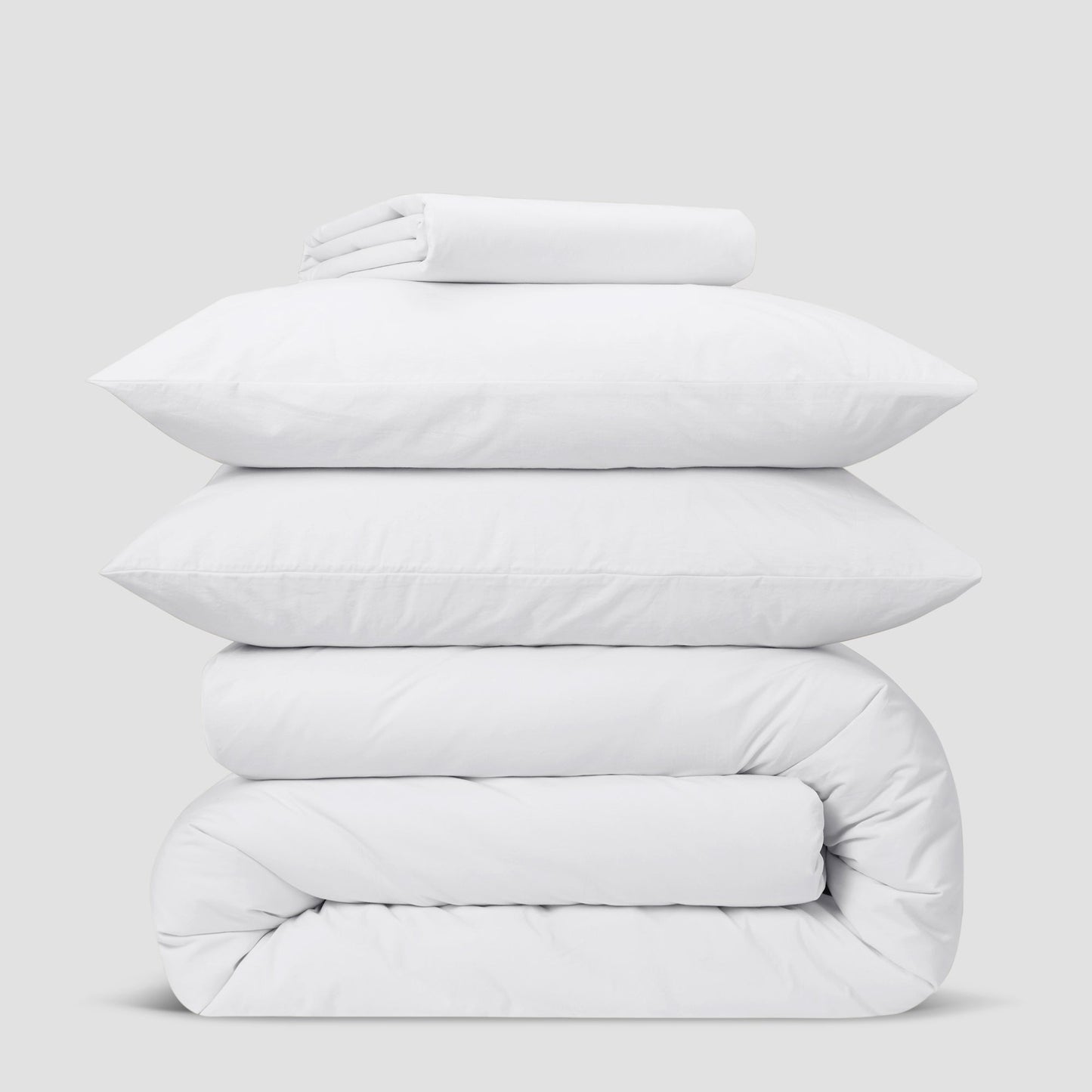 White Washed Cotton Percale Flat Sheet