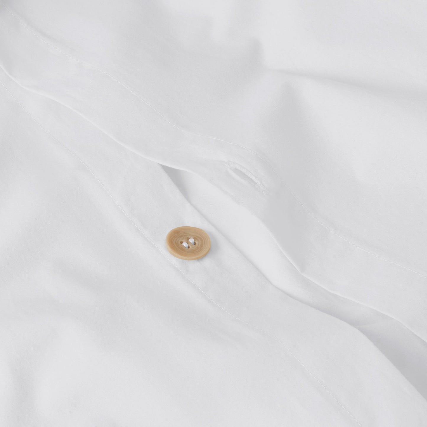White Washed Cotton Percale Duvet Cover