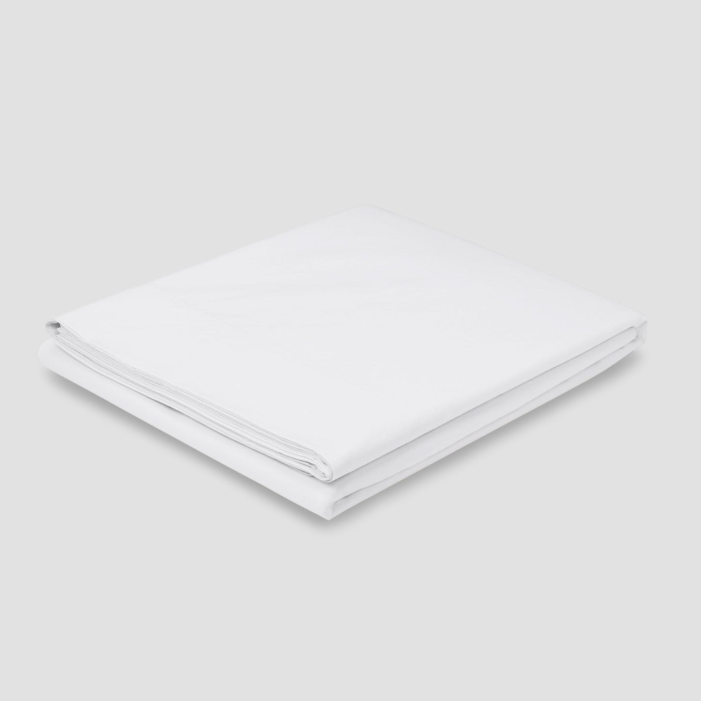 White Washed Cotton Percale Flat Sheet